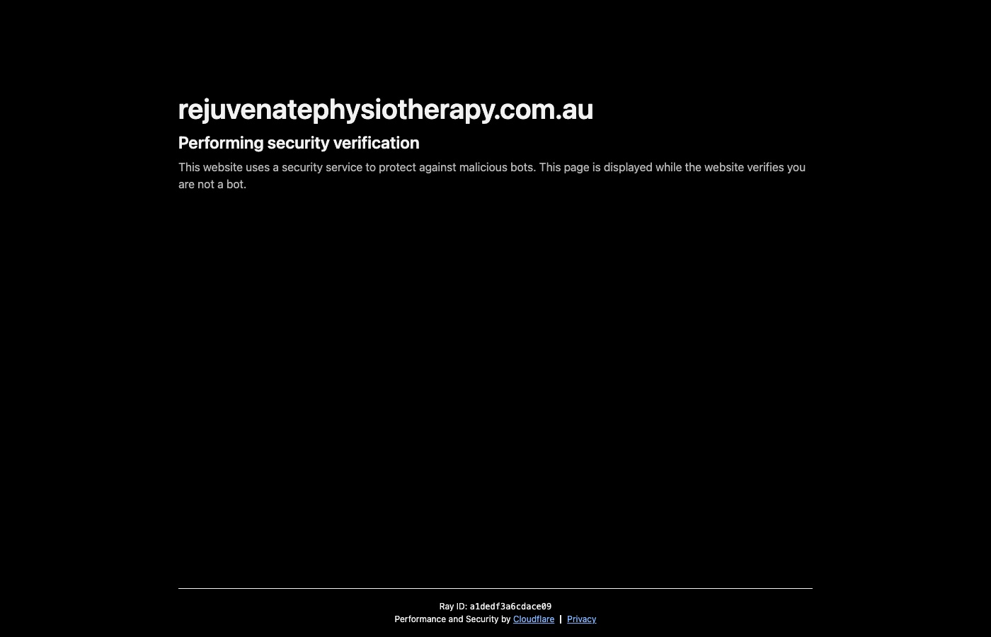 Rejuvenate Physiotherapy website screenshot