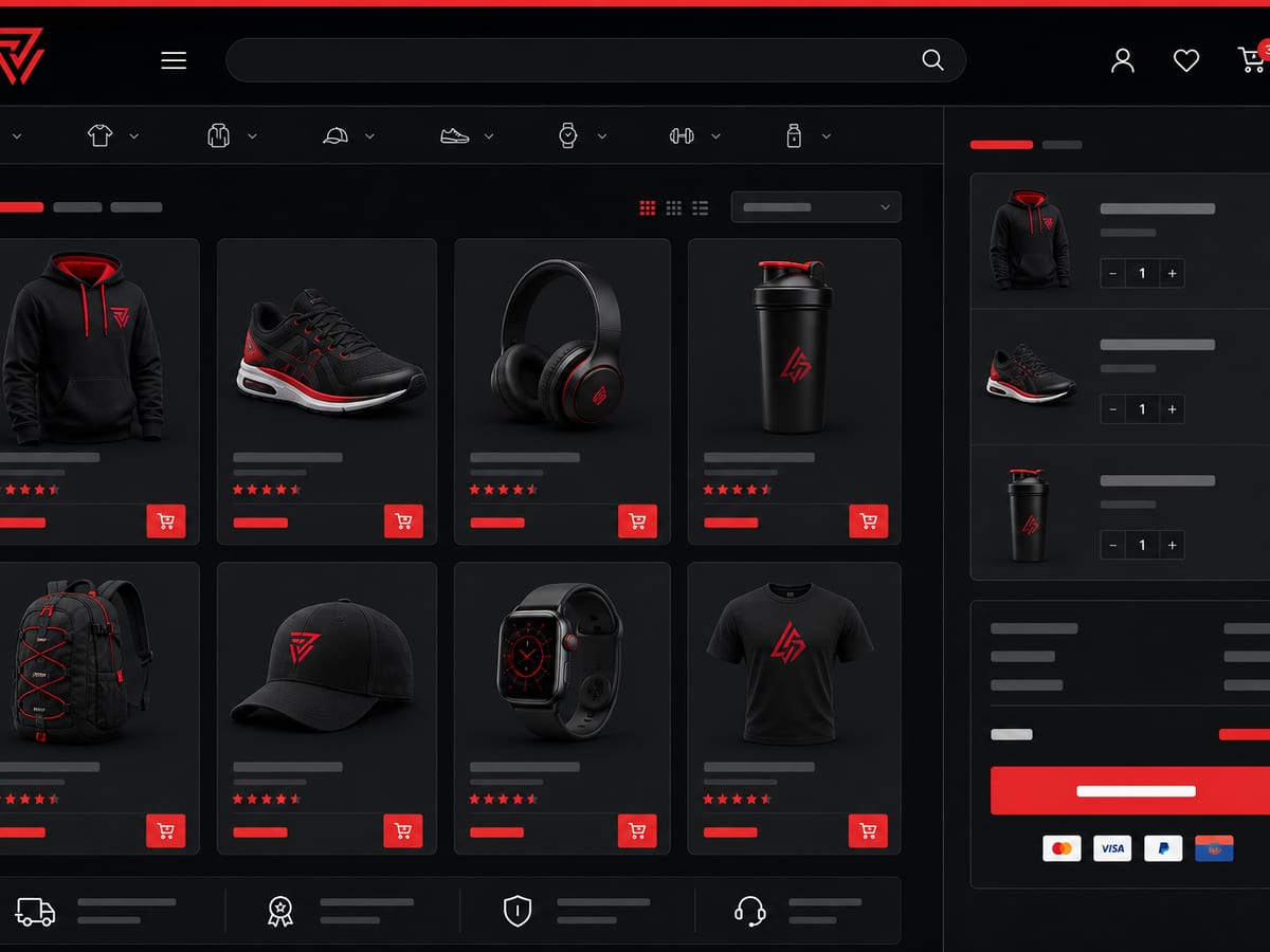 WooCommerce online store interface